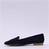 Paul Green Slip On Square Detail Loafer - Dark Navy Suede